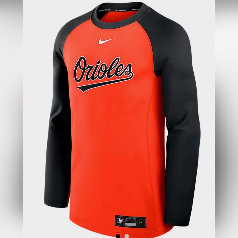 Nike Orioles Raglan Long Sleeve Shirt